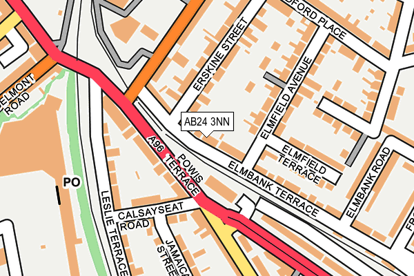 AB24 3NN map - OS OpenMap – Local (Ordnance Survey) AB24 3NN map - OS OpenMap – Local (Ordnance Survey)