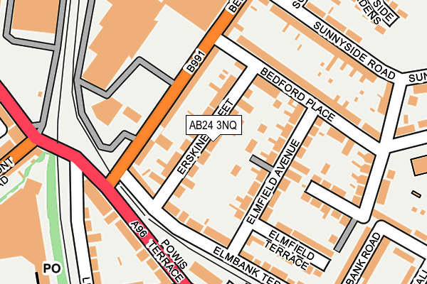 AB24 3NQ map - OS OpenMap – Local (Ordnance Survey) AB24 3NQ map - OS OpenMap – Local (Ordnance Survey)