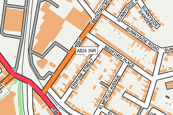 AB24 3NR map - OS OpenMap – Local (Ordnance Survey) AB24 3NR map - OS OpenMap – Local (Ordnance Survey)