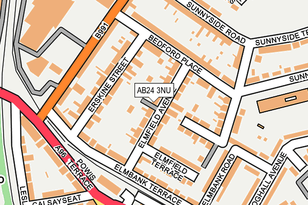 AB24 3NU map - OS OpenMap – Local (Ordnance Survey) AB24 3NU map - OS OpenMap – Local (Ordnance Survey)