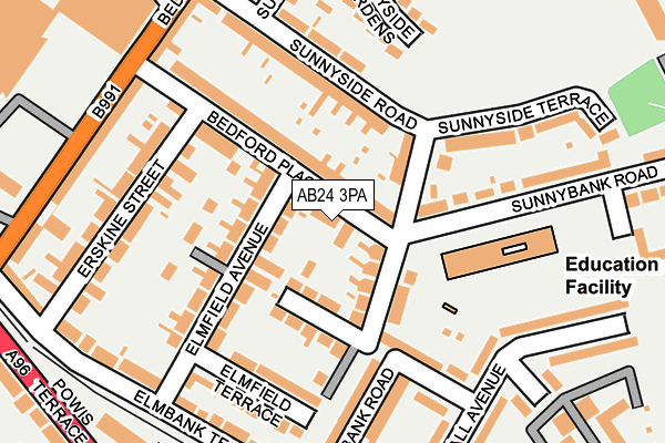 AB24 3PA map - OS OpenMap – Local (Ordnance Survey) AB24 3PA map - OS OpenMap – Local (Ordnance Survey)