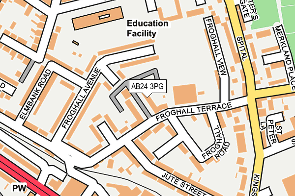 AB24 3PG map - OS OpenMap – Local (Ordnance Survey) AB24 3PG map - OS OpenMap – Local (Ordnance Survey)