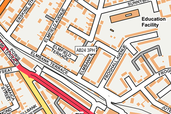 AB24 3PH map - OS OpenMap – Local (Ordnance Survey) AB24 3PH map - OS OpenMap – Local (Ordnance Survey)