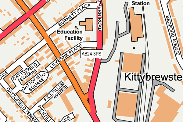 AB24 3PS map - OS OpenMap – Local (Ordnance Survey) AB24 3PS map - OS OpenMap – Local (Ordnance Survey)