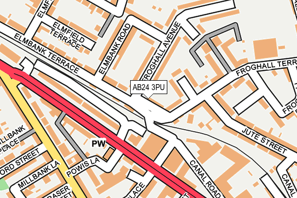 AB24 3PU map - OS OpenMap – Local (Ordnance Survey) AB24 3PU map - OS OpenMap – Local (Ordnance Survey)