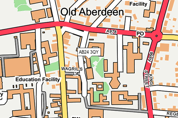 AB24 3QY map - OS OpenMap – Local (Ordnance Survey) AB24 3QY map - OS OpenMap – Local (Ordnance Survey)