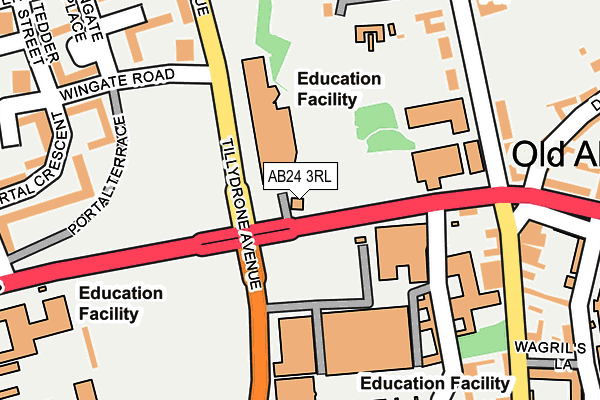 AB24 3RL map - OS OpenMap – Local (Ordnance Survey) AB24 3RL map - OS OpenMap – Local (Ordnance Survey)