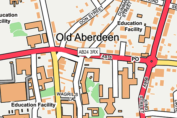 AB24 3RX map - OS OpenMap – Local (Ordnance Survey) AB24 3RX map - OS OpenMap – Local (Ordnance Survey)