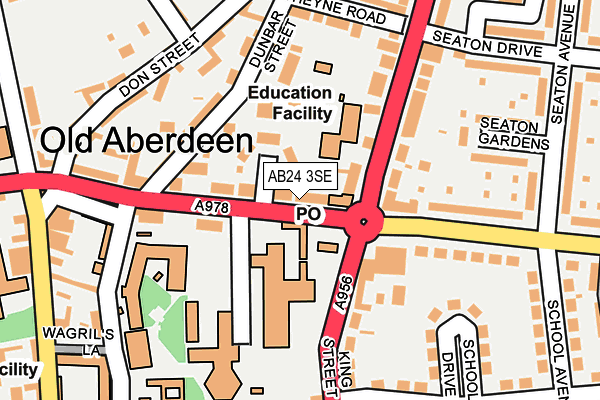 AB24 3SE map - OS OpenMap – Local (Ordnance Survey) AB24 3SE map - OS OpenMap – Local (Ordnance Survey)