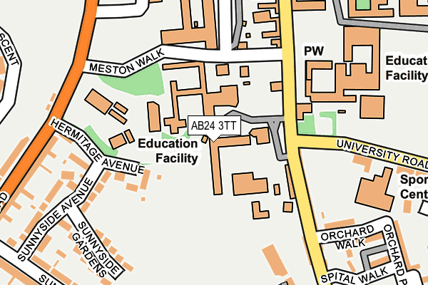 AB24 3TT map - OS OpenMap – Local (Ordnance Survey) AB24 3TT map - OS OpenMap – Local (Ordnance Survey)