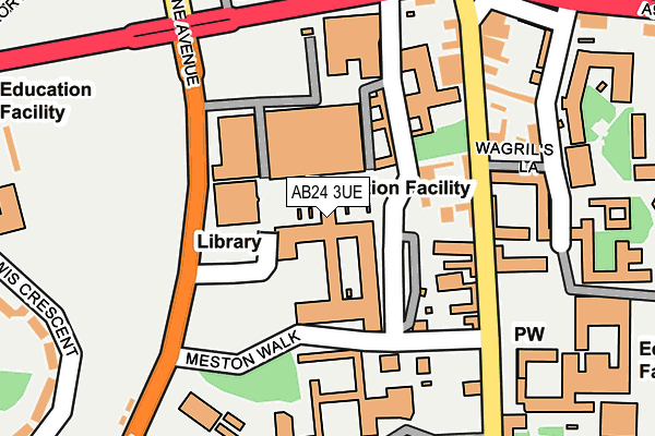 AB24 3UE map - OS OpenMap – Local (Ordnance Survey) AB24 3UE map - OS OpenMap – Local (Ordnance Survey)