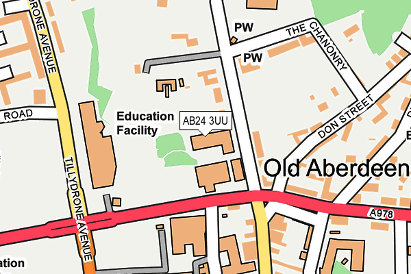 AB24 3UU map - OS OpenMap – Local (Ordnance Survey) AB24 3UU map - OS OpenMap – Local (Ordnance Survey)