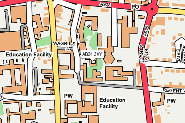 AB24 3XY map - OS OpenMap – Local (Ordnance Survey) AB24 3XY map - OS OpenMap – Local (Ordnance Survey)