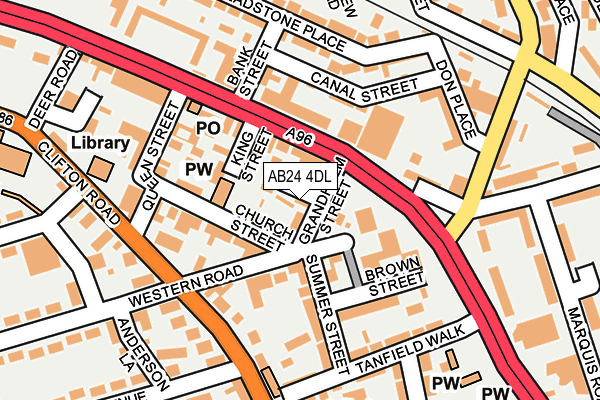 AB24 4DL map - OS OpenMap – Local (Ordnance Survey) AB24 4DL map - OS OpenMap – Local (Ordnance Survey)