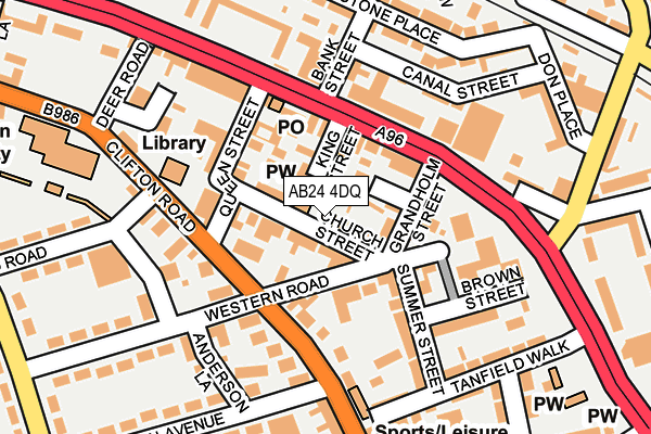 AB24 4DQ map - OS OpenMap – Local (Ordnance Survey) AB24 4DQ map - OS OpenMap – Local (Ordnance Survey)