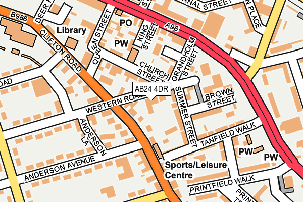 AB24 4DR map - OS OpenMap – Local (Ordnance Survey) AB24 4DR map - OS OpenMap – Local (Ordnance Survey)