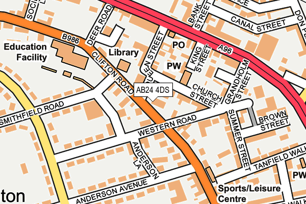 AB24 4DS map - OS OpenMap – Local (Ordnance Survey) AB24 4DS map - OS OpenMap – Local (Ordnance Survey)