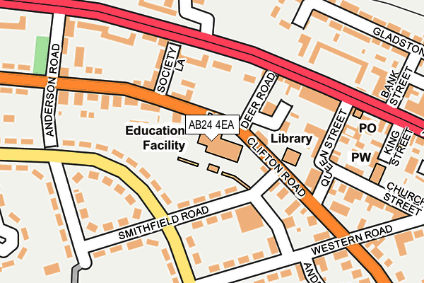 AB24 4EA map - OS OpenMap – Local (Ordnance Survey) AB24 4EA map - OS OpenMap – Local (Ordnance Survey)