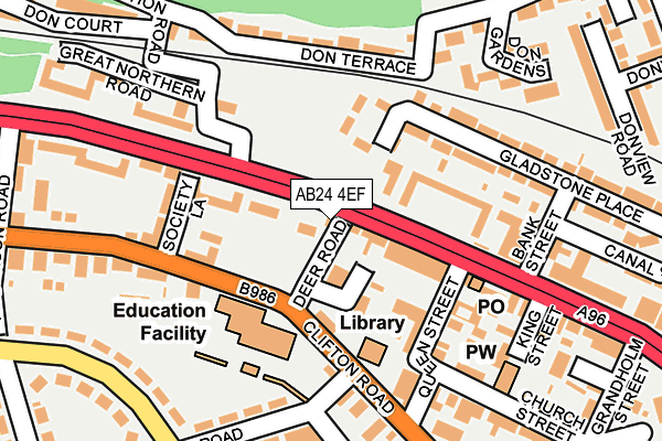 AB24 4EF map - OS OpenMap – Local (Ordnance Survey) AB24 4EF map - OS OpenMap – Local (Ordnance Survey)
