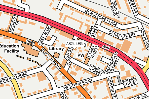 AB24 4EG map - OS OpenMap – Local (Ordnance Survey) AB24 4EG map - OS OpenMap – Local (Ordnance Survey)