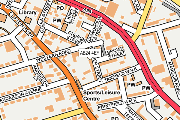 AB24 4EY map - OS OpenMap – Local (Ordnance Survey) AB24 4EY map - OS OpenMap – Local (Ordnance Survey)