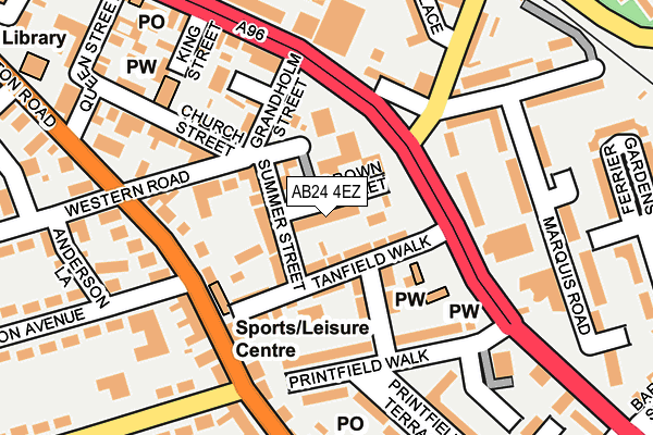 AB24 4EZ map - OS OpenMap – Local (Ordnance Survey) AB24 4EZ map - OS OpenMap – Local (Ordnance Survey)