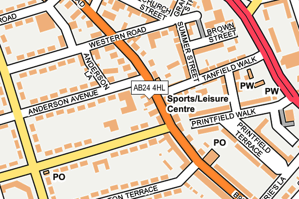 AB24 4HL map - OS OpenMap – Local (Ordnance Survey) AB24 4HL map - OS OpenMap – Local (Ordnance Survey)