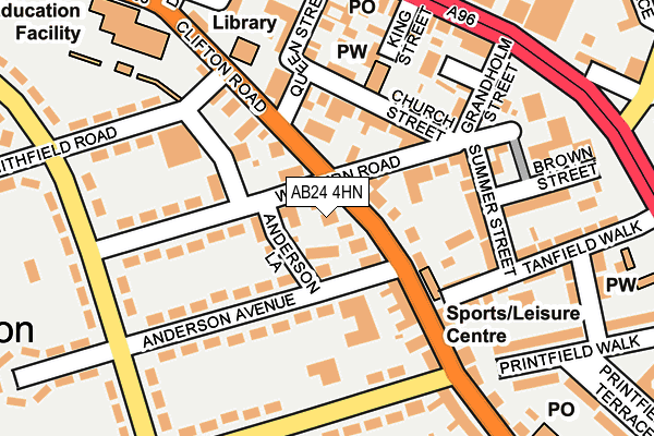 AB24 4HN map - OS OpenMap – Local (Ordnance Survey) AB24 4HN map - OS OpenMap – Local (Ordnance Survey)