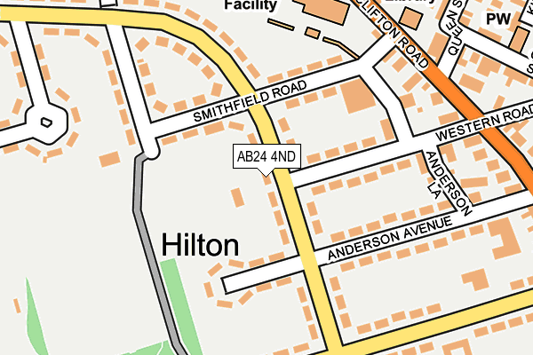 AB24 4ND map - OS OpenMap – Local (Ordnance Survey) AB24 4ND map - OS OpenMap – Local (Ordnance Survey)