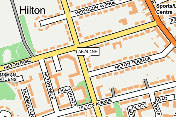 AB24 4NH map - OS OpenMap – Local (Ordnance Survey) AB24 4NH map - OS OpenMap – Local (Ordnance Survey)