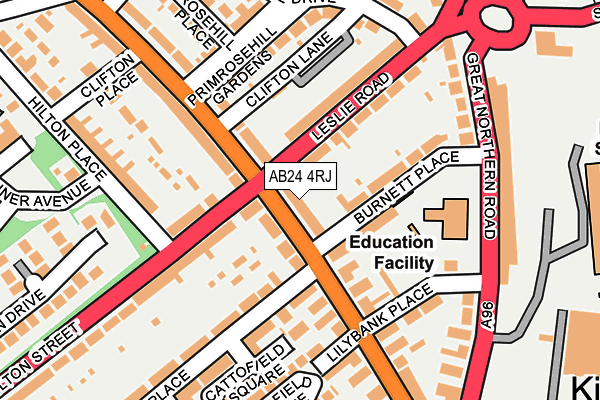 AB24 4RJ map - OS OpenMap – Local (Ordnance Survey) AB24 4RJ map - OS OpenMap – Local (Ordnance Survey)