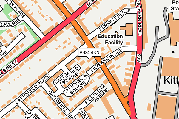 AB24 4RN map - OS OpenMap – Local (Ordnance Survey) AB24 4RN map - OS OpenMap – Local (Ordnance Survey)