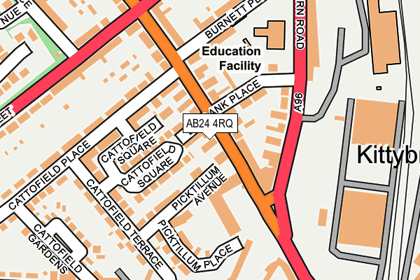 AB24 4RQ map - OS OpenMap – Local (Ordnance Survey) AB24 4RQ map - OS OpenMap – Local (Ordnance Survey)
