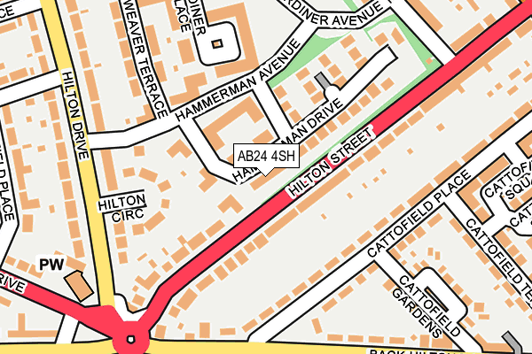 AB24 4SH map - OS OpenMap – Local (Ordnance Survey) AB24 4SH map - OS OpenMap – Local (Ordnance Survey)