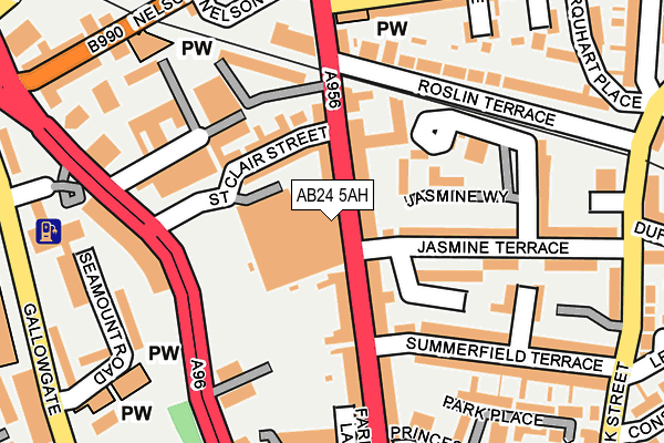 AB24 5AH map - OS OpenMap – Local (Ordnance Survey) AB24 5AH map - OS OpenMap – Local (Ordnance Survey)