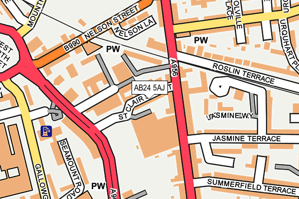 AB24 5AJ map - OS OpenMap – Local (Ordnance Survey) AB24 5AJ map - OS OpenMap – Local (Ordnance Survey)