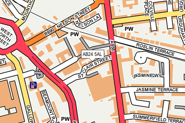 AB24 5AL map - OS OpenMap – Local (Ordnance Survey) AB24 5AL map - OS OpenMap – Local (Ordnance Survey)