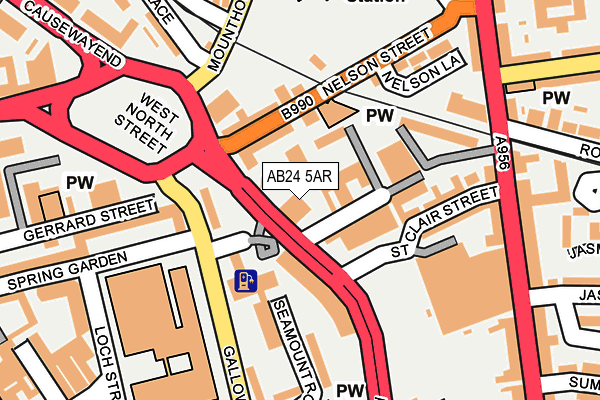 AB24 5AR map - OS OpenMap – Local (Ordnance Survey) AB24 5AR map - OS OpenMap – Local (Ordnance Survey)