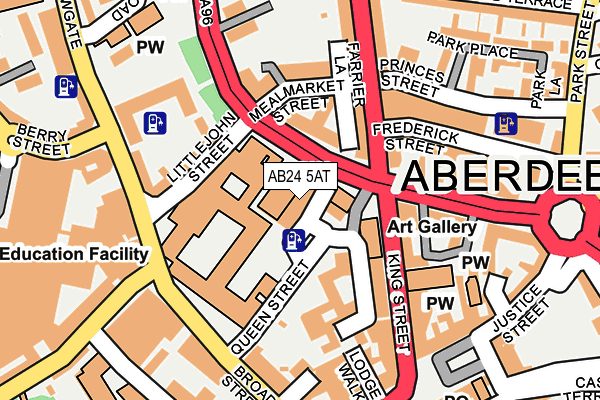AB24 5AT map - OS OpenMap – Local (Ordnance Survey) AB24 5AT map - OS OpenMap – Local (Ordnance Survey)