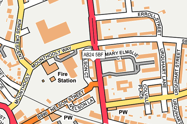 AB24 5BF map - OS OpenMap – Local (Ordnance Survey) AB24 5BF map - OS OpenMap – Local (Ordnance Survey)