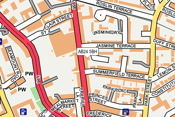AB24 5BH map - OS OpenMap – Local (Ordnance Survey) AB24 5BH map - OS OpenMap – Local (Ordnance Survey)