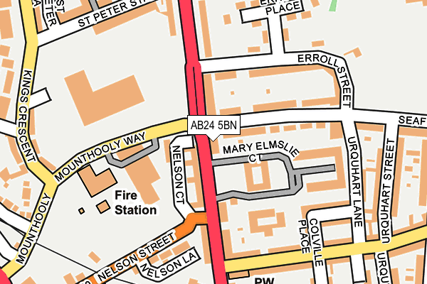 AB24 5BN map - OS OpenMap – Local (Ordnance Survey) AB24 5BN map - OS OpenMap – Local (Ordnance Survey)