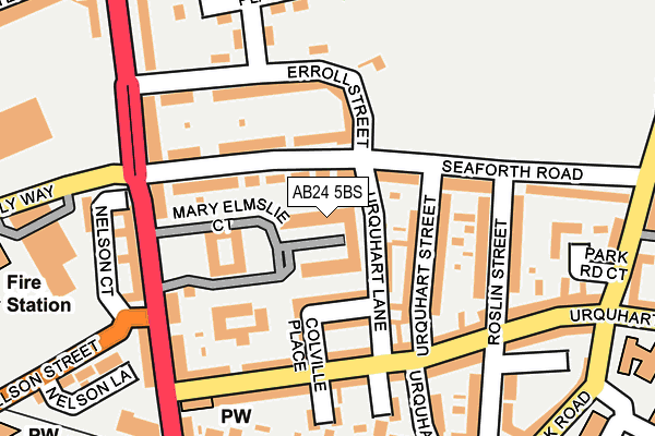 AB24 5BS map - OS OpenMap – Local (Ordnance Survey) AB24 5BS map - OS OpenMap – Local (Ordnance Survey)