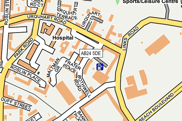AB24 5DE map - OS OpenMap – Local (Ordnance Survey) AB24 5DE map - OS OpenMap – Local (Ordnance Survey)