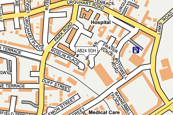 AB24 5DH map - OS OpenMap – Local (Ordnance Survey) AB24 5DH map - OS OpenMap – Local (Ordnance Survey)