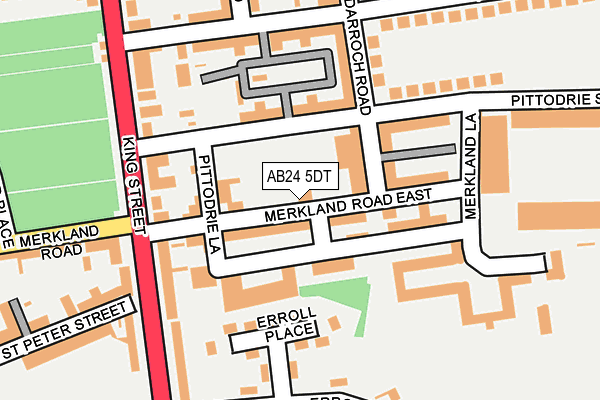 AB24 5DT map - OS OpenMap – Local (Ordnance Survey) AB24 5DT map - OS OpenMap – Local (Ordnance Survey)