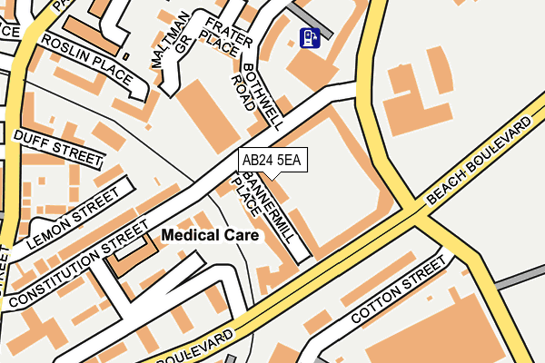 AB24 5EA map - OS OpenMap – Local (Ordnance Survey) AB24 5EA map - OS OpenMap – Local (Ordnance Survey)