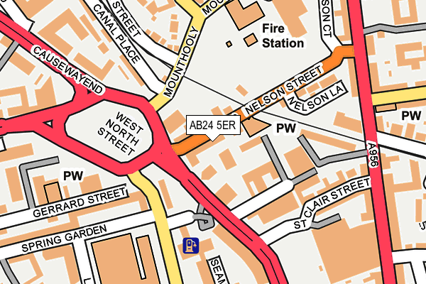 AB24 5ER map - OS OpenMap – Local (Ordnance Survey) AB24 5ER map - OS OpenMap – Local (Ordnance Survey)