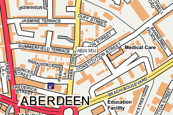 AB24 5EU map - OS OpenMap – Local (Ordnance Survey) AB24 5EU map - OS OpenMap – Local (Ordnance Survey)
