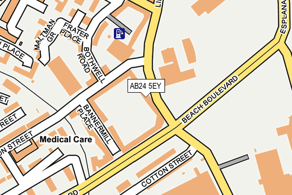 AB24 5EY map - OS OpenMap – Local (Ordnance Survey) AB24 5EY map - OS OpenMap – Local (Ordnance Survey)